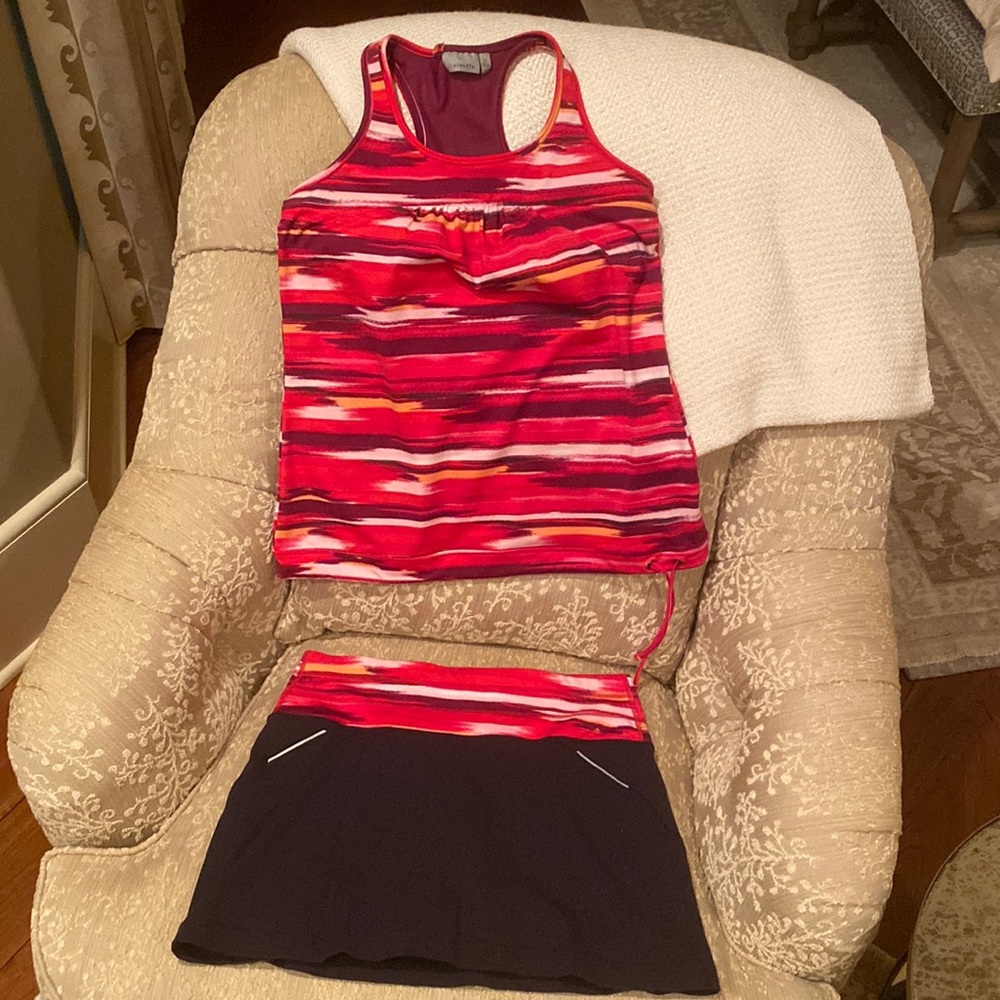 Athleta tennis/workout set. Size Medium